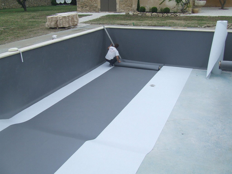 Pose membrane de PVC armé Puy-l'Évêque